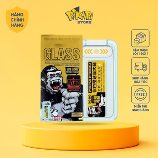  Kính cường lực iPhone khung tự dán KK: chính hãng tự lấy bụi chống bụi loa thoại,chống nhìn trộm 