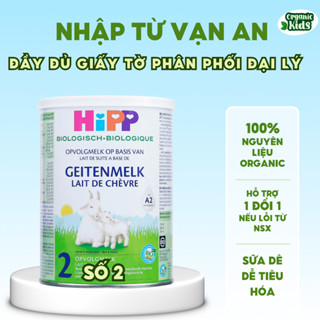  Sữa Hipp Organic Số 2 Sữa Dê Hipp Hộp 400g Hỗ Trợ Tiêu Hoá Giảm Đầy Hơi Phát Triển Toàn Diện Cho Bé 