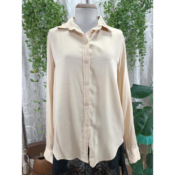 OLV BOUTIQUE thanh lý - Áo sơ mi lụa bymo - Size M
