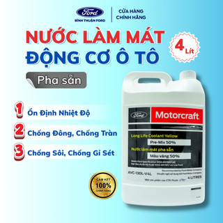 Nước Làm Mát Động Cơ Ô Tô Ford Motorcraft 4L | Bảo Vệ Động Cơ, Chống Đông, Chống Sôi, Chống Gỉ Sét