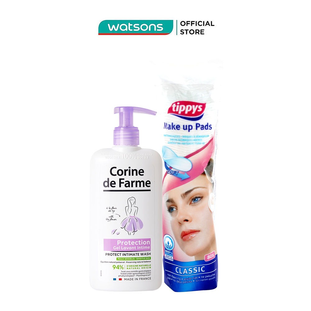 Gel Làm Sạch Và Giảm Cảm Giác Khó Chịu Vùng Kín Corine de Farme Intimate Gel Protect 250ml