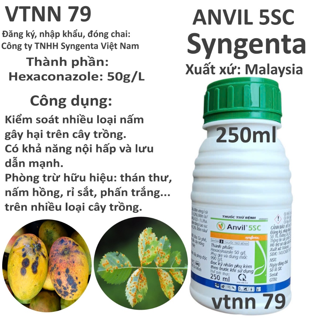 ANVIL 5SC CHAI 250ML. CÔNG TY SYNGENTA