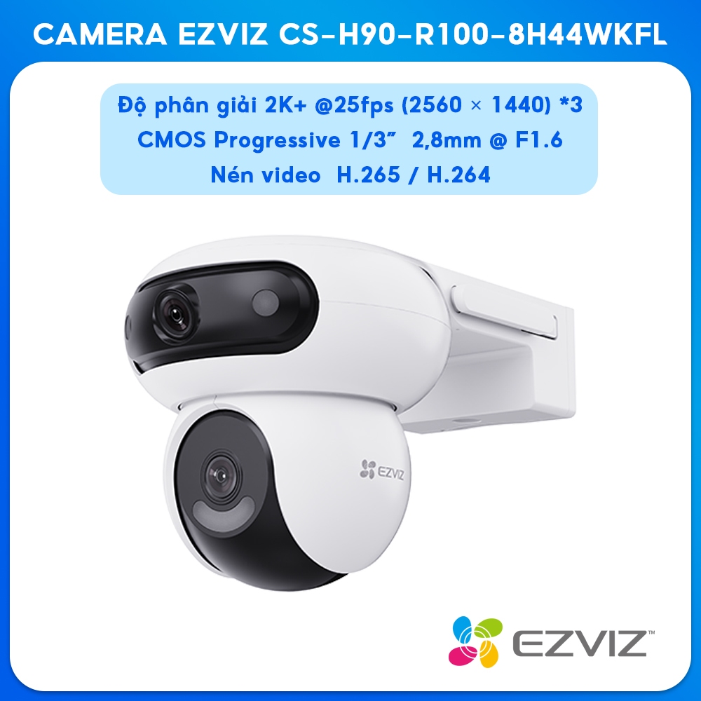 Camera EZVIZ ngoài trời CS-H90-R100-8H44WKFL chế độ ngày đêm, chống ngược ánh sáng. Bảo Hành Chính H
