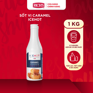 Sốt Vị Caramel ICEHOT Chai 1Kg - Richs Sốt Cao Cấp