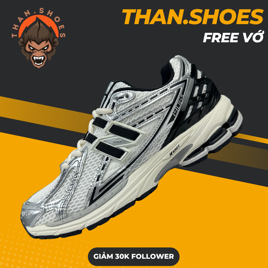 Giày Sneaker NB 1906 Metallic Black, NB 1906 Xám Đen - Than.Shoes