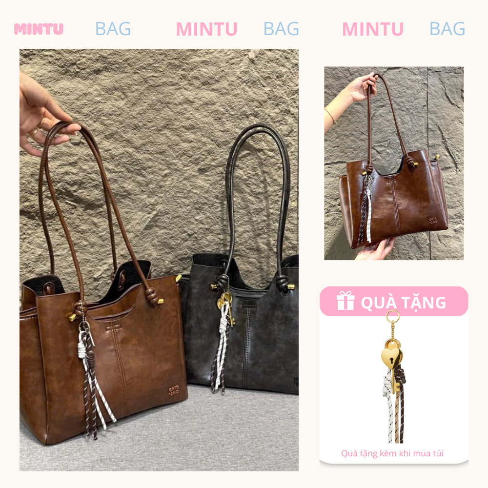 [TẶNG KÈM CHARM] Túi Tote Nữ Chio' 2nd Size 30 – Đi Học, Đi Làm, Công Sở, Đeo Vai Thời Trang Phong C