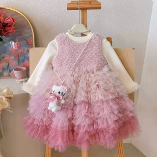  set bộ váy+áo cho bé gái sản phầm được lót nhung toàn thân váy và áo  form váy ngắn hàng QC 