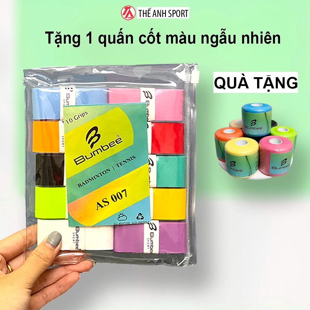 Quấn Cán Cầu Lông - Pickleball Bumbee AS007 vỉ 10 chiếc TÚI ZIP tiện lợi
