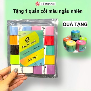 Quấn Cán Cầu Lông - Pickleball Bumbee AS007 vỉ 10 chiếc TÚI ZIP tiện lợi