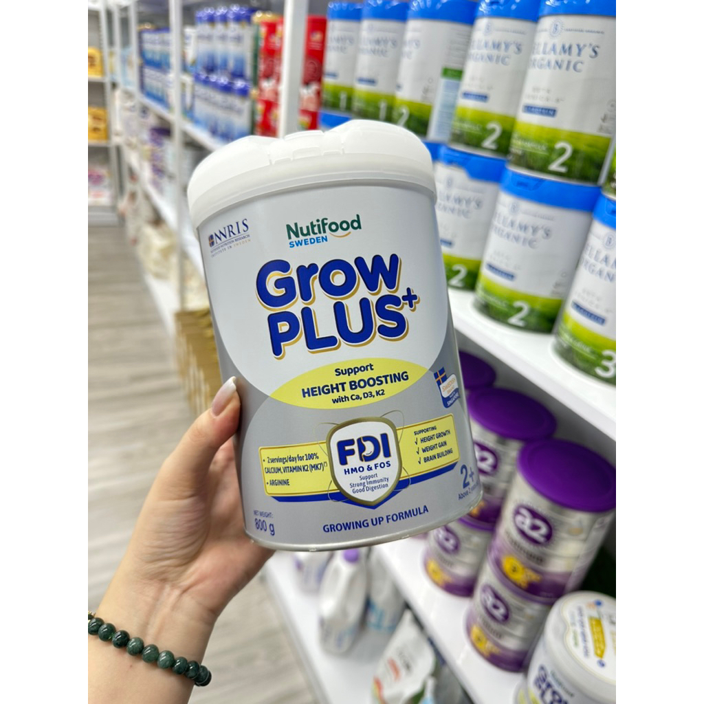 Sữa công thức Grow Plus+ bạc lon 800gr đủ số cho bé từ 1 tuổi trở lên