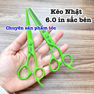 ✅Kai Kéo Cắt Tóc Cao Cấp 6.0 Inch Màu Vàng Thép Nhật S440C Độ Cứng Trên 62HRC Chất Liệu Bền Đẹp