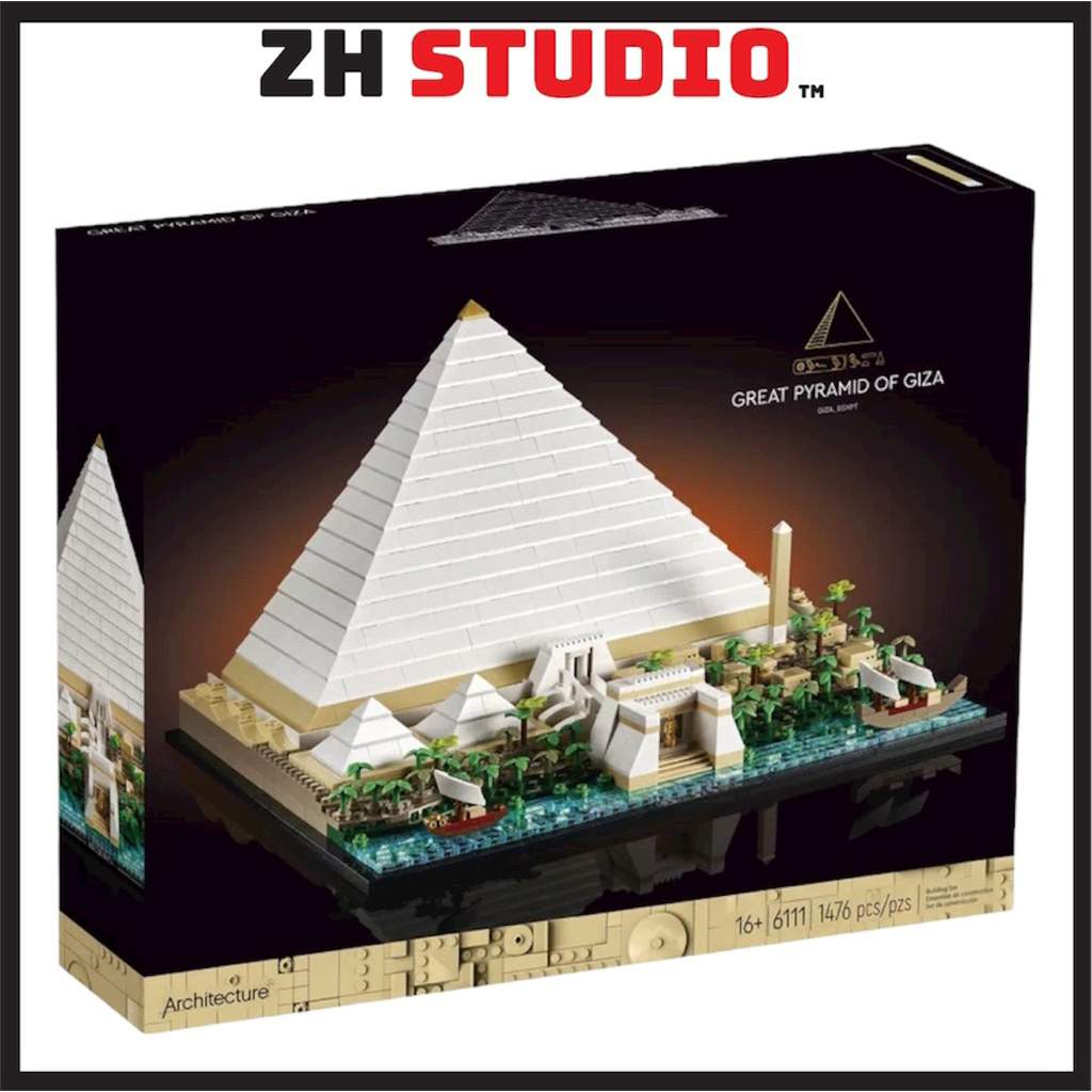 [HÀNG SẴN]Đồ Chơi Lắp Ráp Mô Hình Kim Tử Tháp Giza 21058