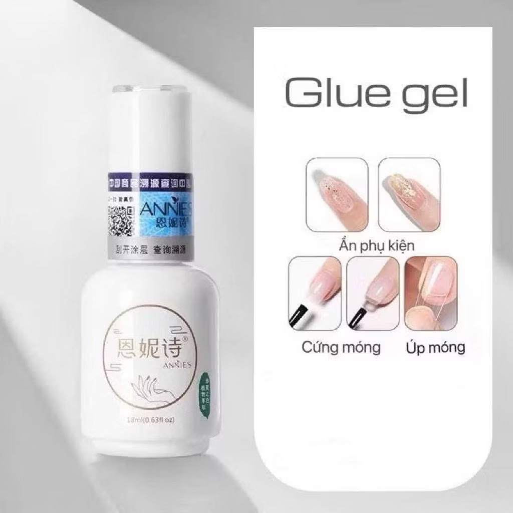 Glue gel úp móng , ẩn phụ kiện , làm cứng móng 3 trong 1 ANNIES chính hãng, gel úp móng- Diamonds Na
