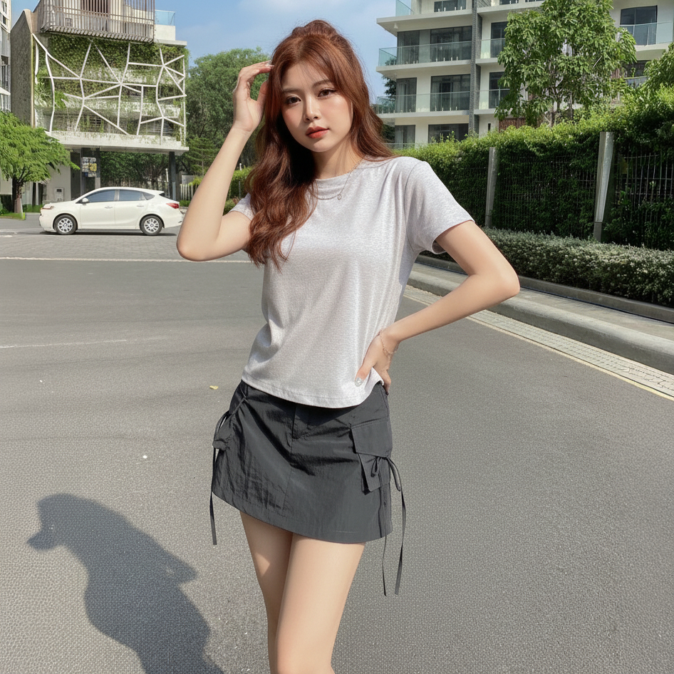 Áo Thun Baby Tee Trơn Dáng Ôm Ngắn DaaLaa Store Phong Cách Basic A5784 | BigBuy360 - bigbuy360.vn