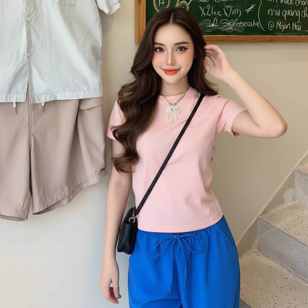 Áo Thun Baby Tee Trơn Dáng Ôm Ngắn DaaLaa Store Phong Cách Basic A5784 | BigBuy360 - bigbuy360.vn