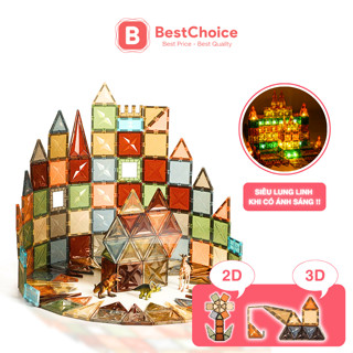  Bộ Đồ Chơi Nam Châm Ánh Sáng BESTCHOICE Lắp Ghép 100 Chi Tiết Magnetic 