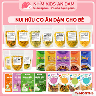 [DATE MỚI] Nui Hữu Cơ Cho Bé Ăn Dặm Bioitalia - Markal - Dalla Costa, Không Muối, Organic Túi 100gr