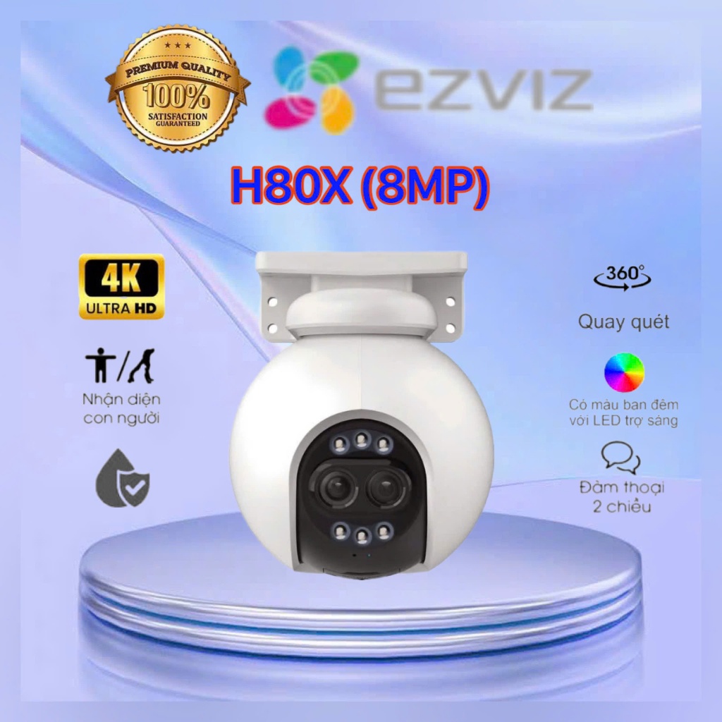 Camera WiFi quay quét EZVIZ H80x Dual 4K