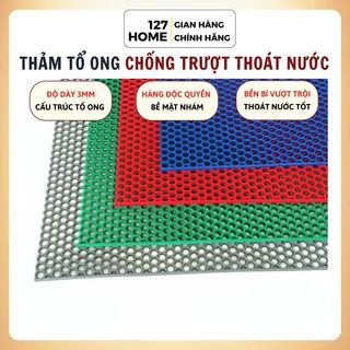  Thảm Nhựa Tổ Ong Dạng Cuộn Trải Sàn Chống Trơn Thoát Nước Lót Nhà Tắm Hành Lang Bể Bơi   NHỰA TỔ ONG   