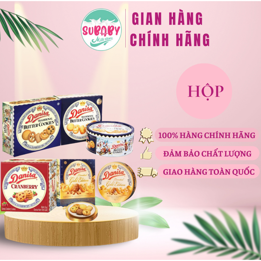 Bánh quy bơ Danisa Đan Mạch hộp thiếc 5 size (200g ,454g ,681g ,792g, 908g)