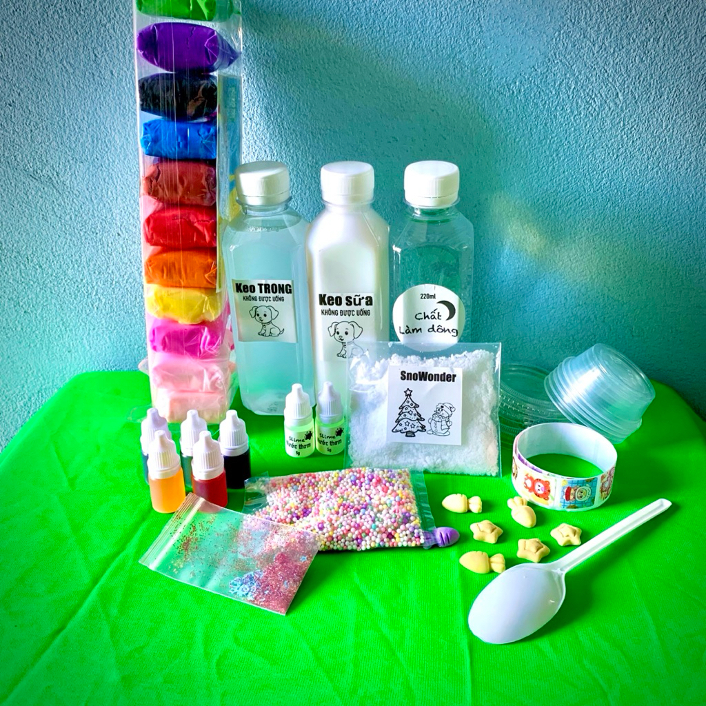 Lavis Slime - BỘ KIT LÀM SLIME ĐẦY ĐỦ 52 MÓN