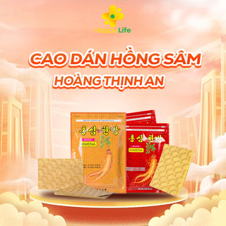   Combo 3 Gói  Cao Dán Hồng Sâm Hàn Quốc Himena gói 20 miếng 