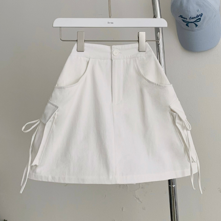 CHÂN VÁY NGẮN KAKI FORM CHỮ A CHẤT KAKI MỀM - GODAL - 3472 - JEMCLOSET