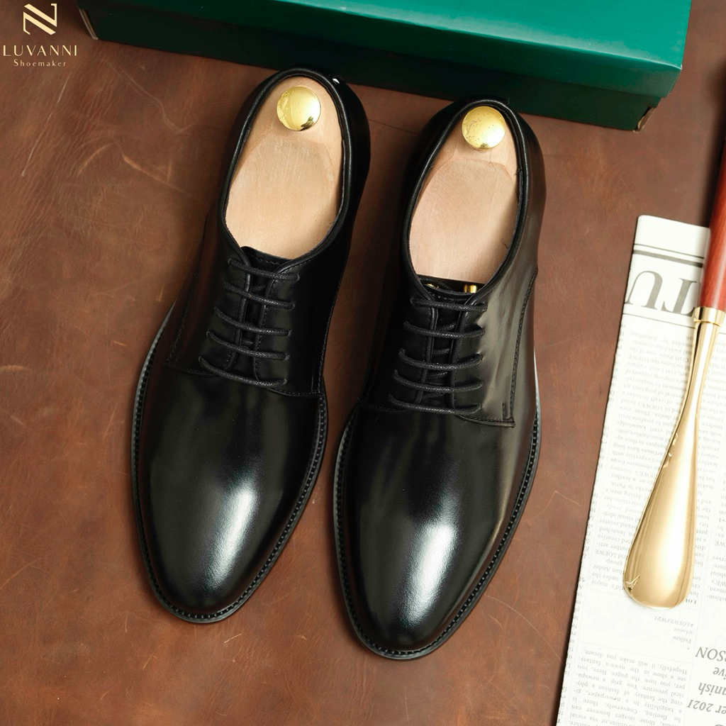 Giày Tây Nam DERBY 9606 POLYTINO LUVANI Giày Công Sở Da Bò Cao Cấp Đế PHIP
