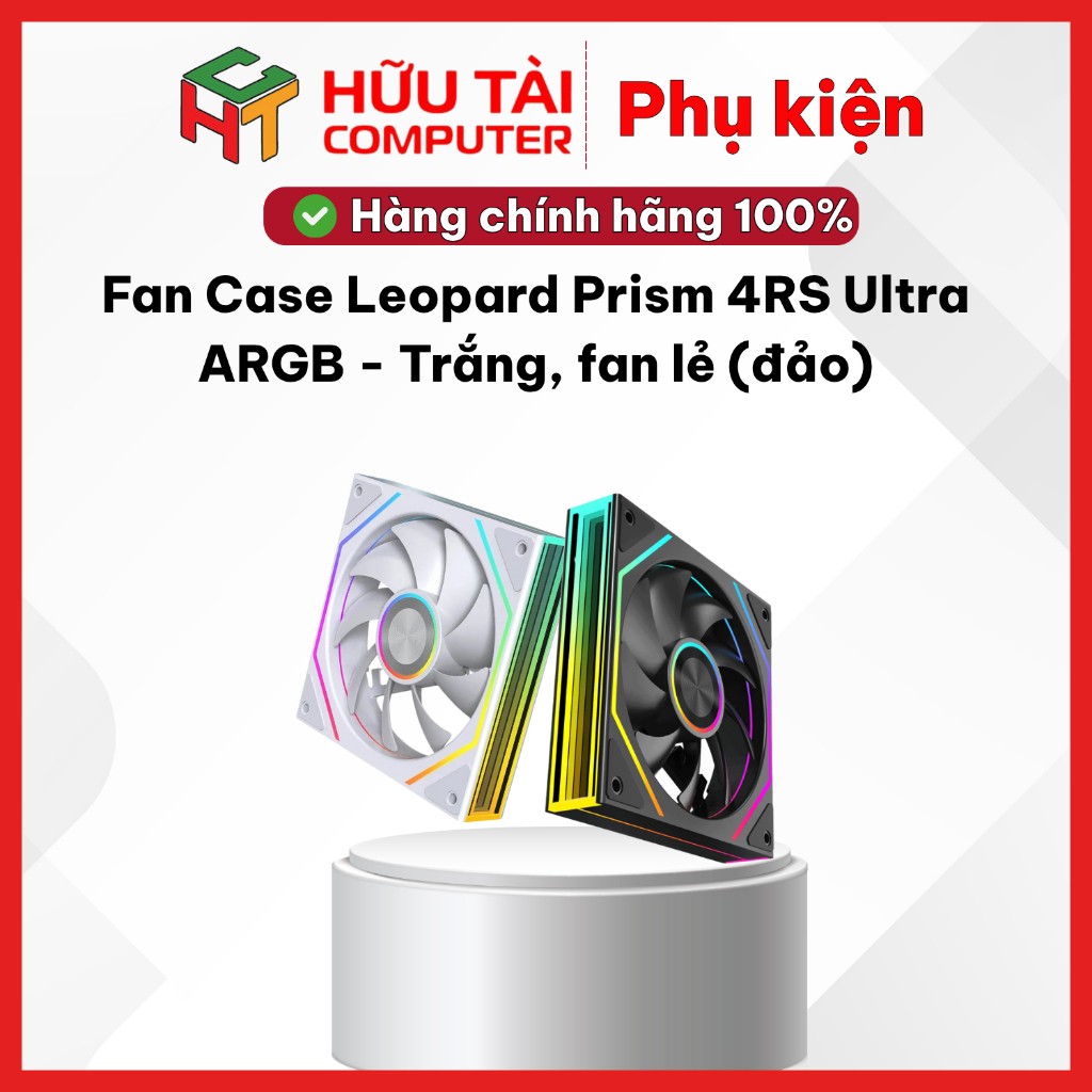 Fan Case Leopard Prism 4RS Ultra ARGB -(Trắng, Đen) fan lẻ (đảo)