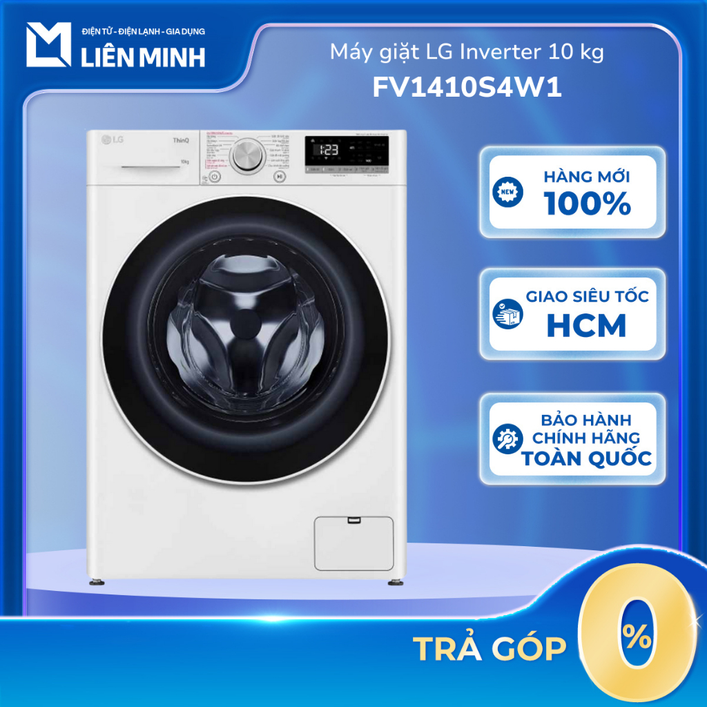 FV1410S4W1 / FV1410S4M1 - Máy Giặt Lồng Ngang LG AI DD Inverter 10Kg - Bảo Hành Chính Hãng [SHIP 0Đ 