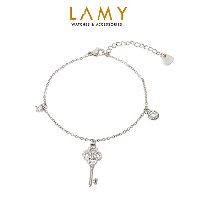 Vòng tay bạc nữ LAMY Flower Key Gold Bracelet 2239