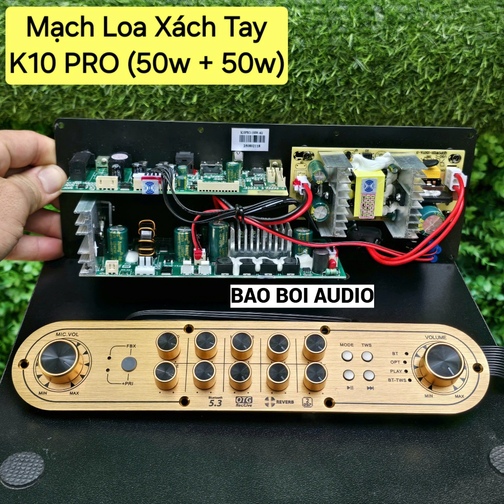 Mạch loa xách tay K10 PRO (CS:50w+50w)- hàng chính hãng VHM