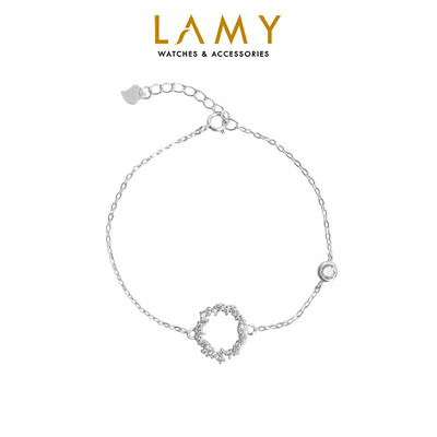 Lắc tay bạc LAMY Huyền thoại biển xanh Sparkling Blue Sea Bracelet Silver 2230