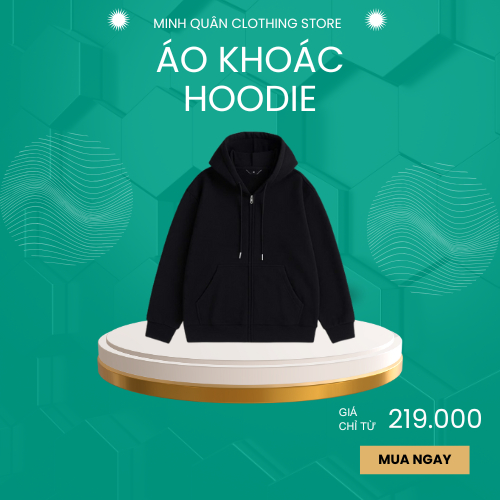 Áo Khoác Nam Minh Quân Clothing Store - Đen trơn unisex