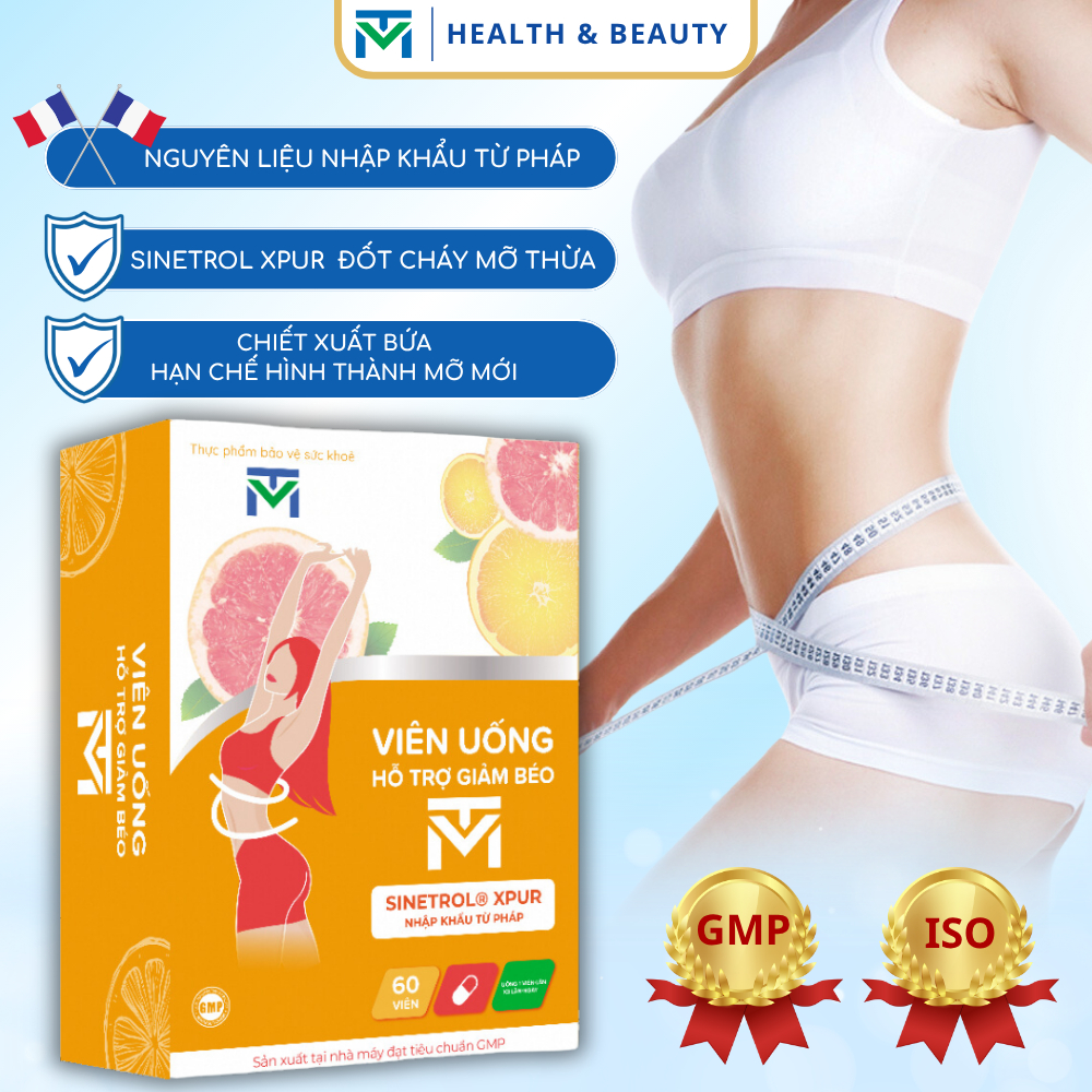 Viên uống hỗ trợ giảm béo VTM giảm cảm giác thèm ăn, phân giải mỡ thừa, an toàn không tác dụng phụ