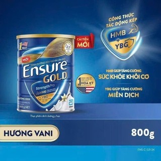 Ensure Gold mẫu mới lon 800g hương vani