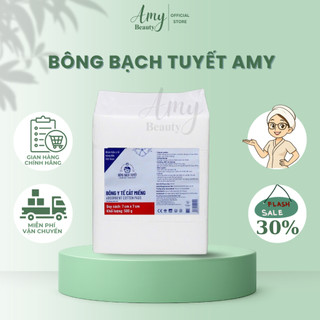  Bông Bạch Tuyết Y Tế Cắt Miếng 7 x 7 cm Dùng Tẩy Trang Lau Mặt Trong Spa 