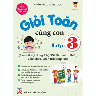  Sách - Giỏi toán cùng con lớp 3  Cho cả ba sách Chân trời sáng tạo Kết nối tri thức và Cánh diều  Vietjack 
