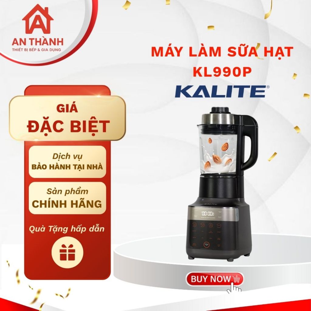 Máy Làm Sữa Hạt Kalite KL990P Thông Minh – Nấu Nhanh, Giữ Trọn Dinh Dưỡng