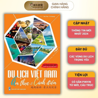 Sách - Du lịch Việt Nam Ẩm Thực và Cảnh Điểm song ngữ Trung - Việt(có file nghe)