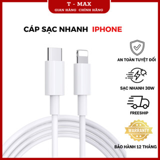 Dây cáp sạc nhanh 30w iphone 17/16/15/14/13/12/11/7/8 Plus/Pro/Promax