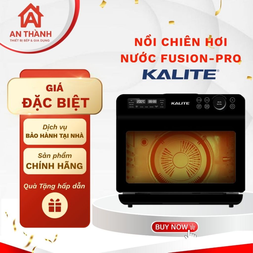 Nồi Chiên Hơi Nước KALITE STEAM FUSION PRO 20L – Công Nghệ Steam Fusion Cao Cấp