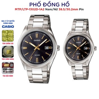Đồng hồ đôi nam nữ dây kim loại Casio Anh Khuê MTP/LTP-1302D-1A2