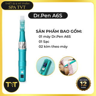 Máy Phi Kim Dr Pen A6S A8S Tích Điện, Cấy Tảo Cấy Phấn, Chăm Sóc Da Mặt, Tặng 2 Đầu Kim, BH 12 Tháng