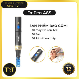 Máy Phi Kim Dr Pen A6S A8S Tích Điện, Cấy Tảo Cấy Phấn, Chăm Sóc Da Mặt, Tặng 2 Đầu Kim, BH 12 Tháng