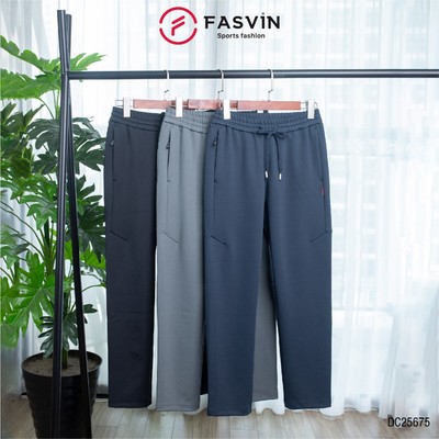Quần nỉ nam ống suông Fasvin DT25675.HN vải nylon cao cấp có độ dày vừa phải mềm mại nhẹ và bền đẹp