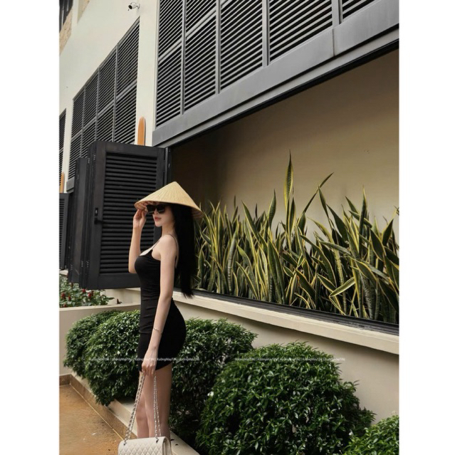 Xuongmaytini - Đầm Body Hai Dây Sợi Bún, Mút Tháo Rời Tôn V1, Vải Thun Rip Trung Mềm Mịn Mát _B10 | BigBuy360 - bigbuy360.vn
