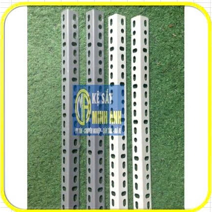 Sắt v lỗ, V3 dài 20-35-40-55-60-65-70-75-80-85-90-95cm, cắt theo yêu cầu, lắp đặt khung sắt kệ V lỗ.