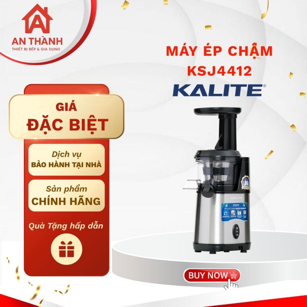 Máy Ép Chậm KALITE KSJ4412 Đa Năng – Nước Ép Mịn, Ngon Lành Mỗi Ngày