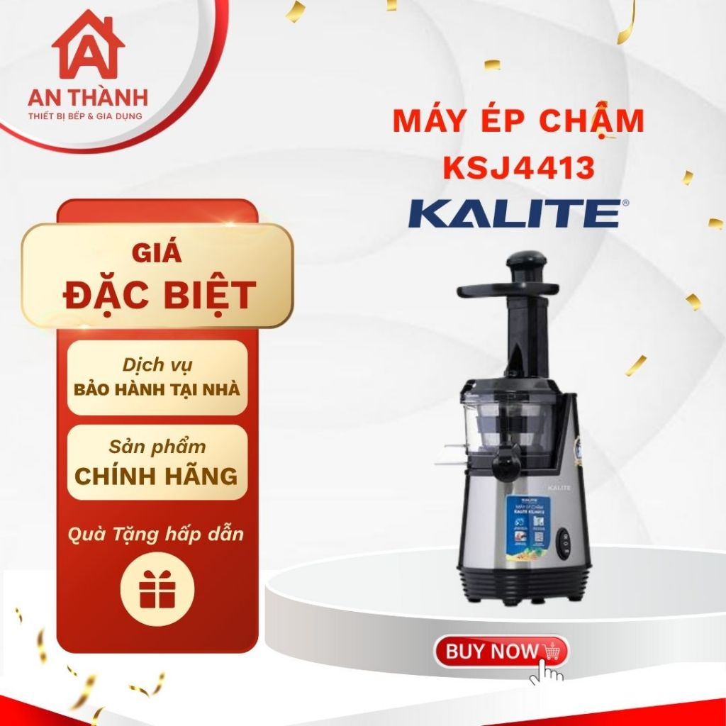 Máy Ép Chậm KALITE KSJ4413 Đa Năng – Nước Ép Mịn, Ngon Lành Mỗi Ngày